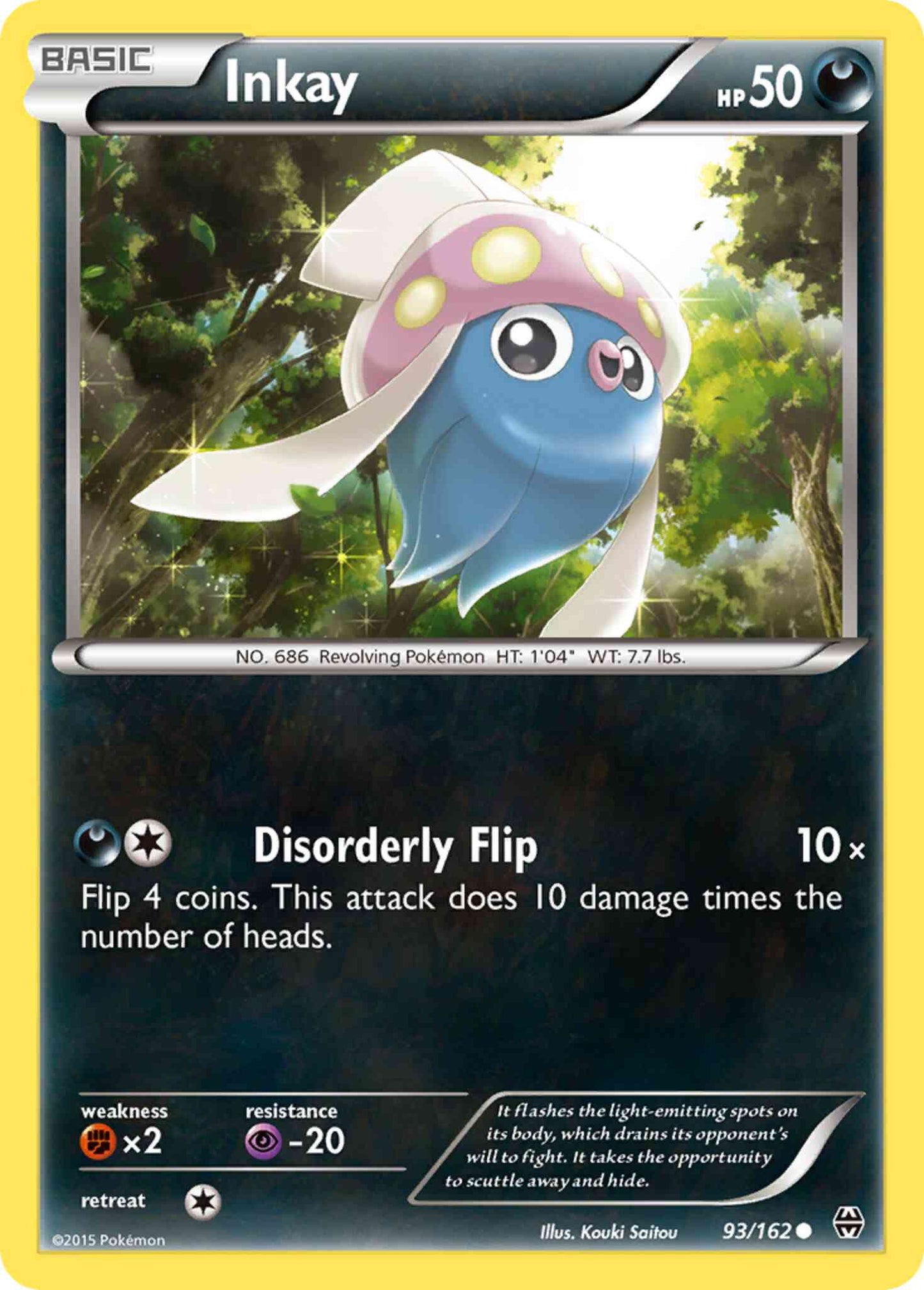 Inkay - 93/162 - Common [xy8-93] [Non-Holo]