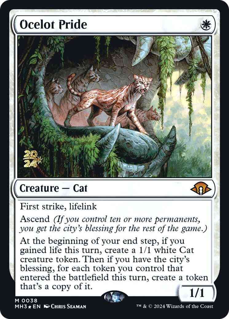 Ocelot Pride [38s] [Prerelease] [Modern Horizons 3: Promos] [Foil]