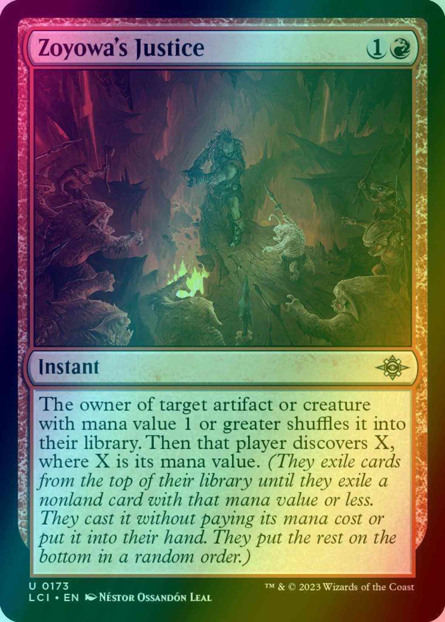 Zoyowa's Justice [173] [The Lost Caverns of Ixalan] [Foil] – Face