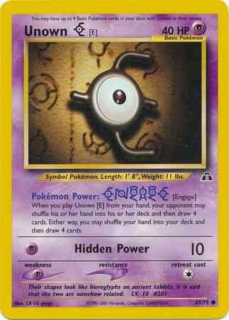 Unown - Unlimited [E] - 67/75 - Common - Unlimited [neo2U-67] [Non-Holo]