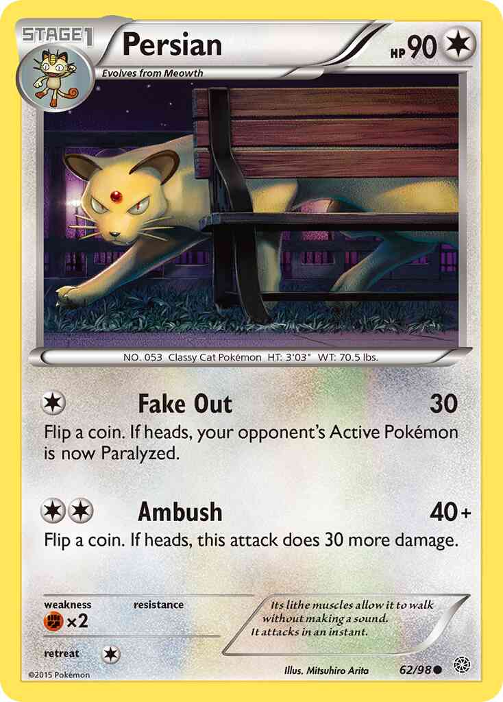 Persian - 62/98 - Common [xy7-62] [Non-Holo]
