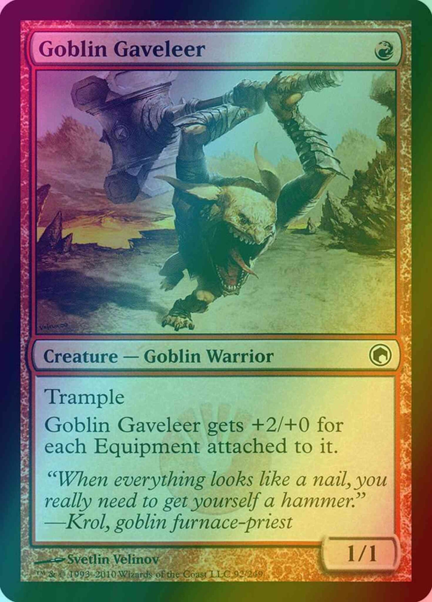 Goblin Gaveleer [92] [Scars Of Mirrodin] [Foil]