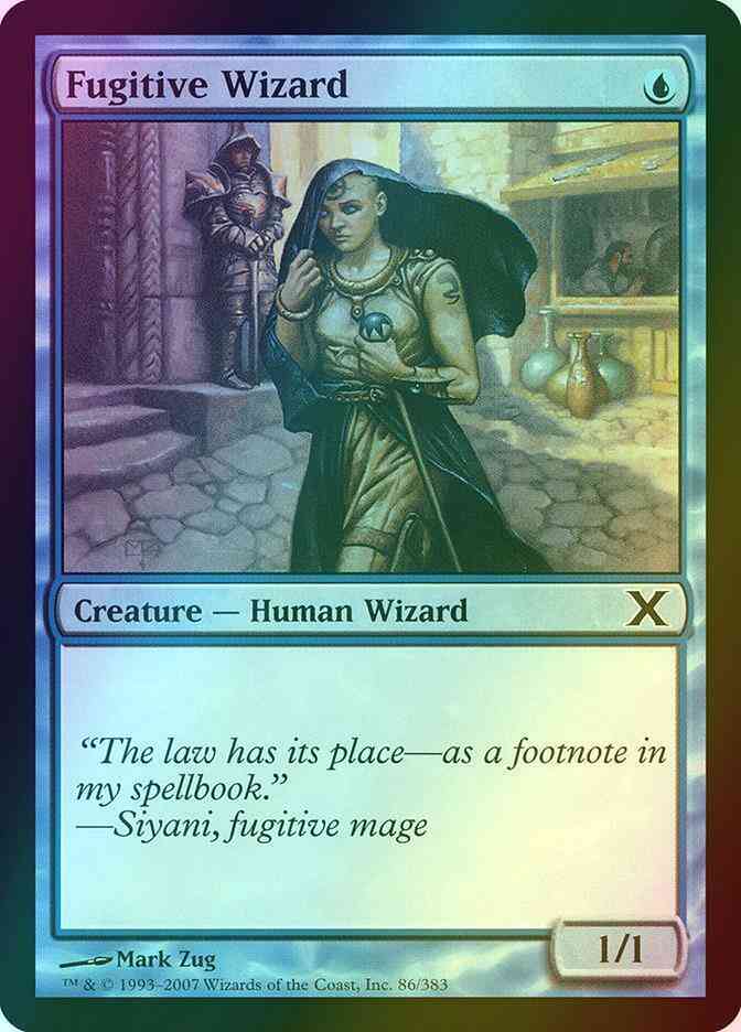 Fugitive Wizard [86] [Tenth Edition] [Foil]