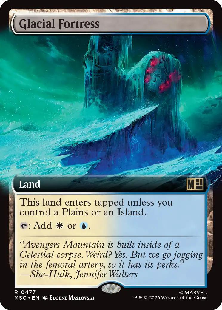 Glacial Fortress [477] [Extended Art] [Marvel Super Heroes: Commander] [Non-Foil]