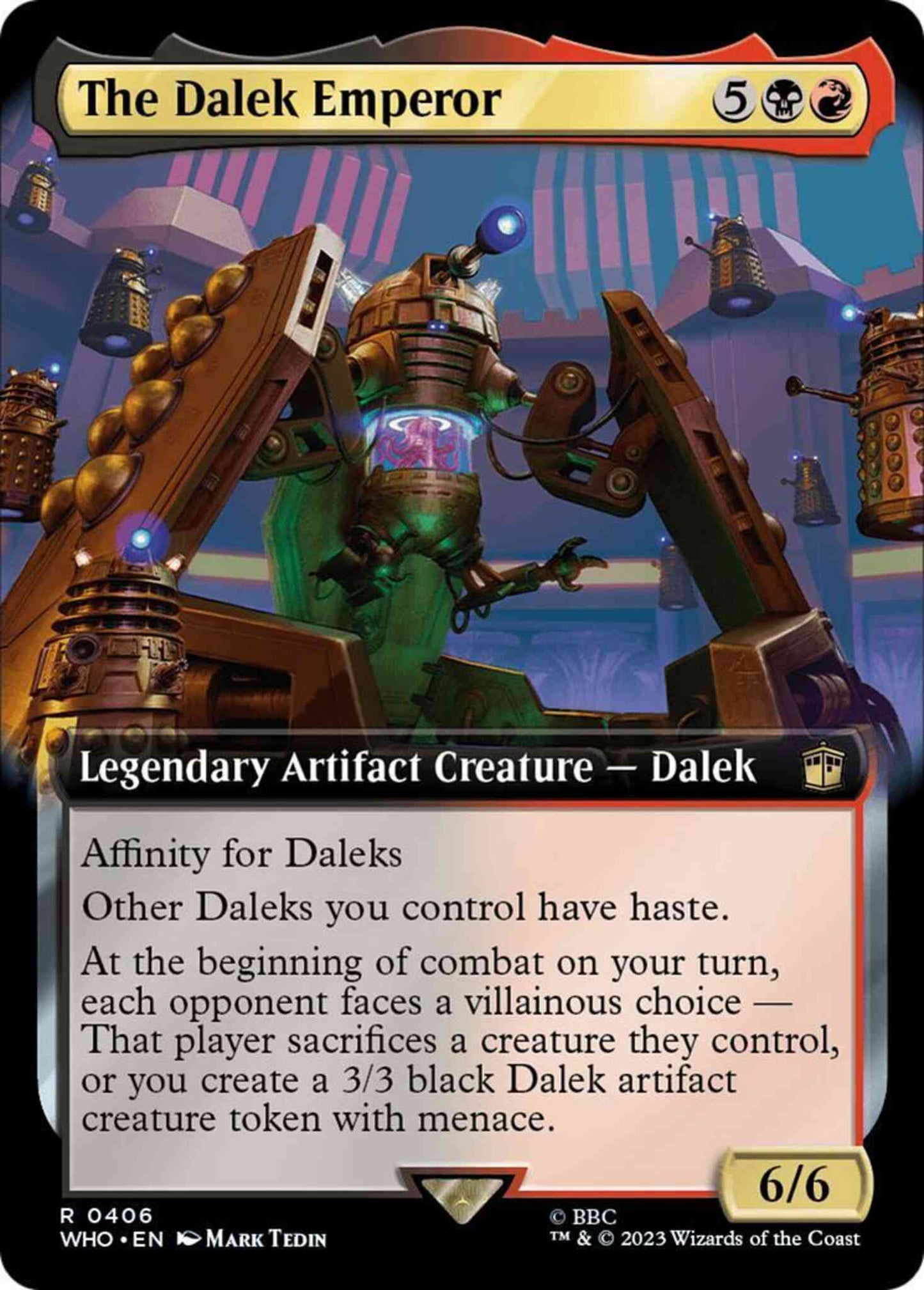 The Dalek Emperor [406] [Extended Art] [Universes Beyond: Doctor Who] [Non-Foil]