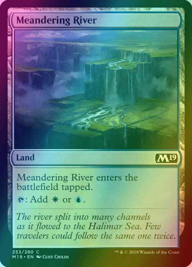 Meandering River [253] [Core Set 2019] [Foil]