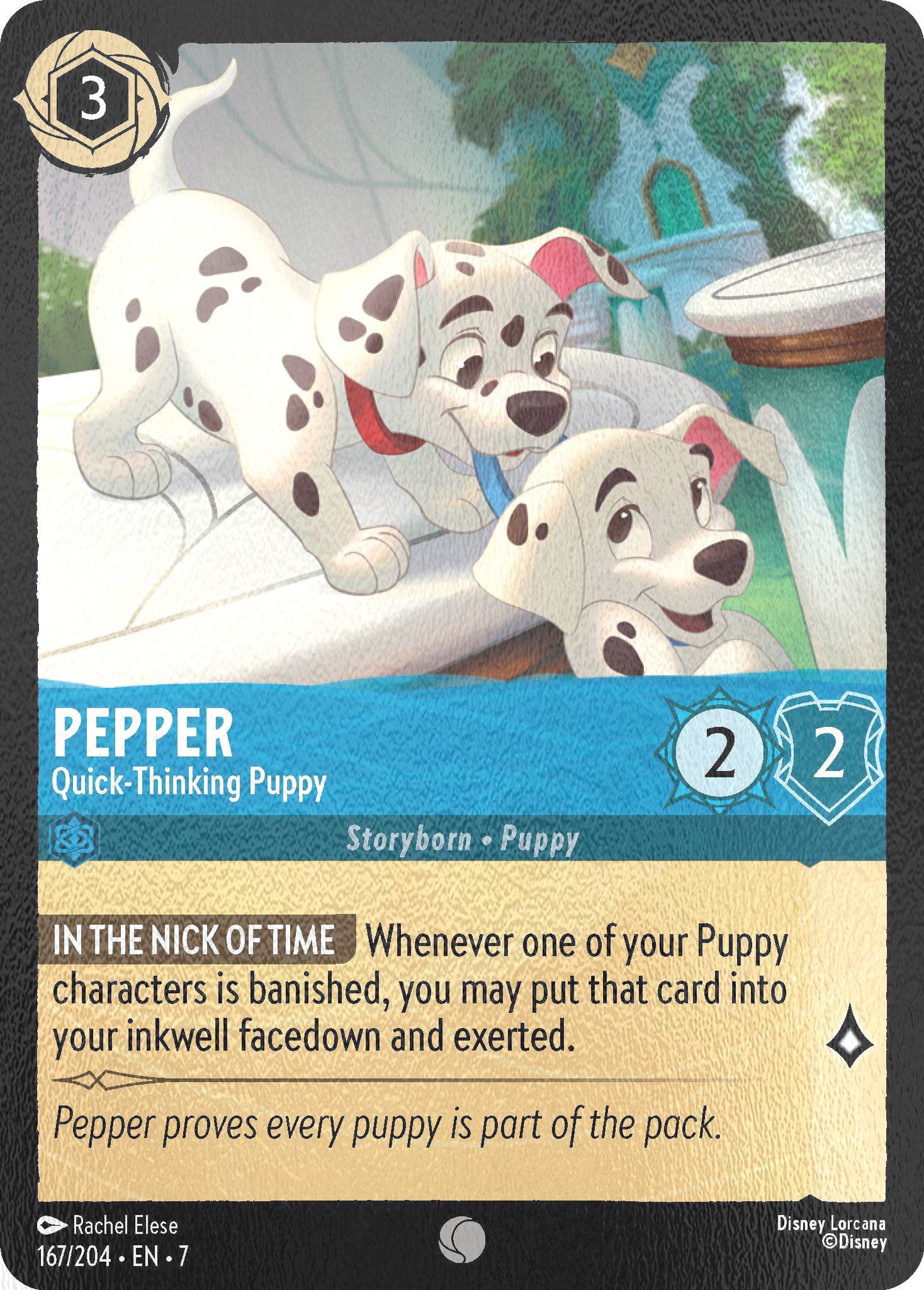 Pepper - Quick-Thinking Puppy - 167/204 [Archazia's Island] [Cold Foil]
