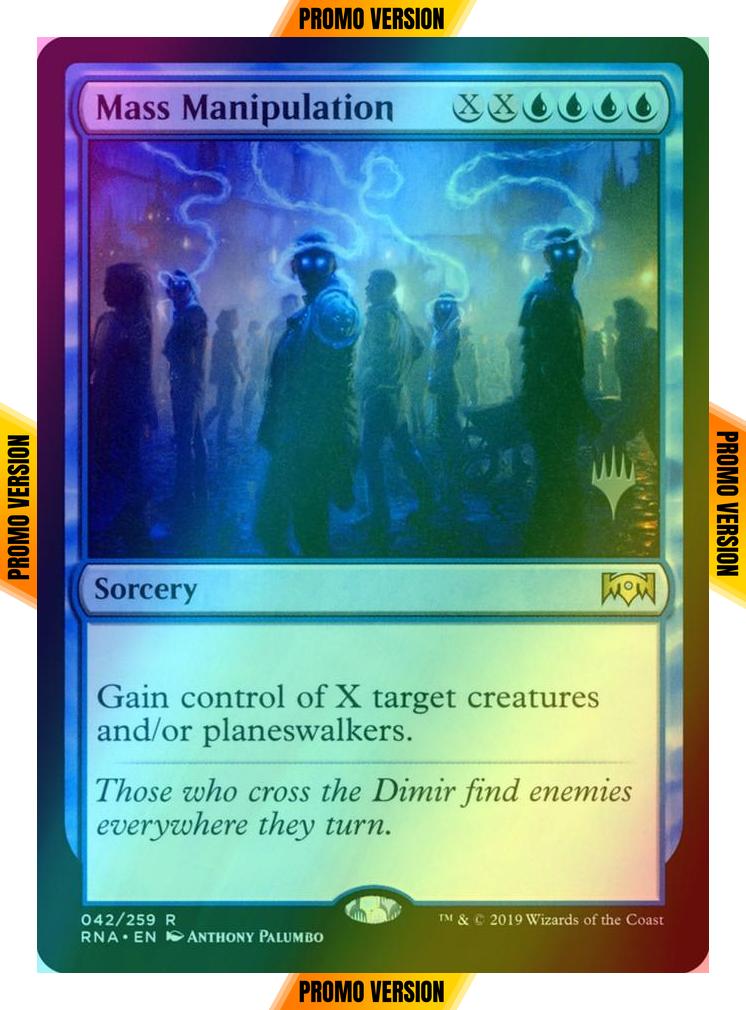 Mass Manipulation [Promo Pack] [42p] [Ravnica Allegiance Promos] [Foil]