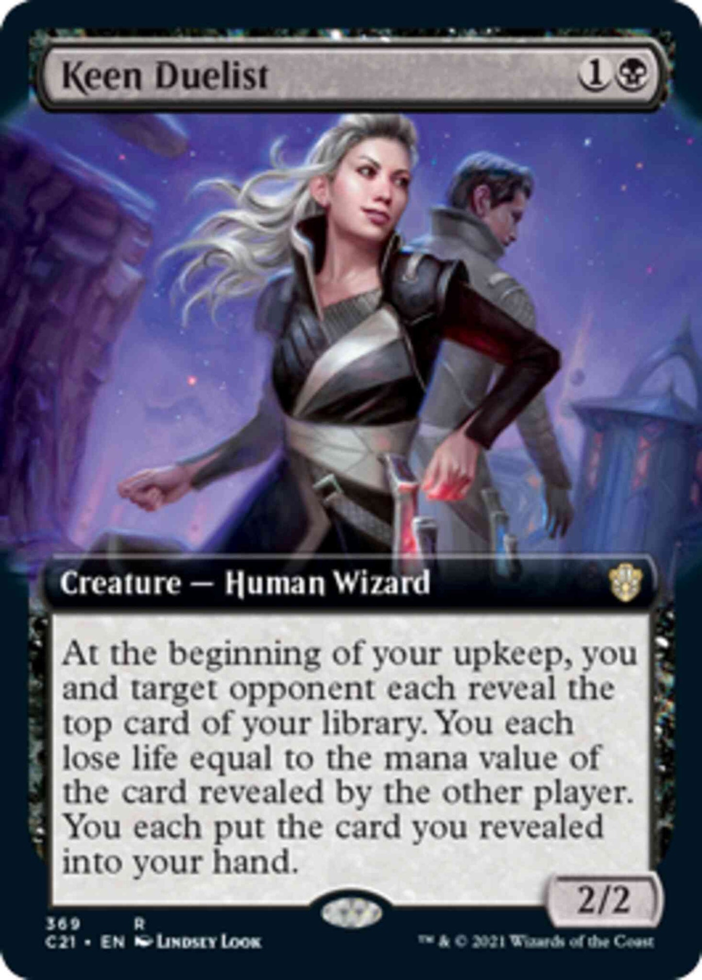 Keen Duelist [369] [Extended Art] [Commander 2021] [Non-Foil]