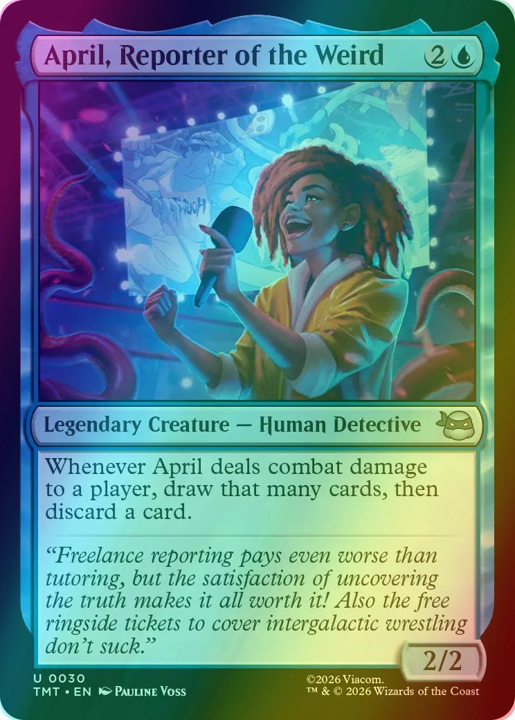 April, Reporter of the Weird [30] [Teenage Mutant Ninja Turtles] [Foil]