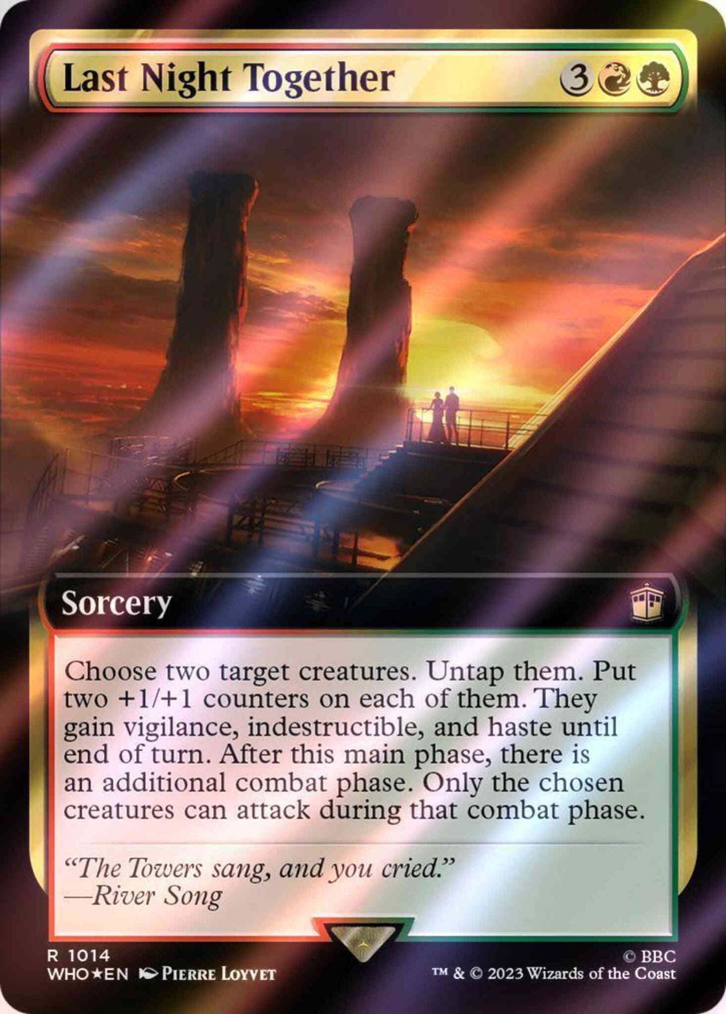 Last Night Together [1014] [Extended Art] [Universes Beyond: Doctor Who] [Surge Foil]