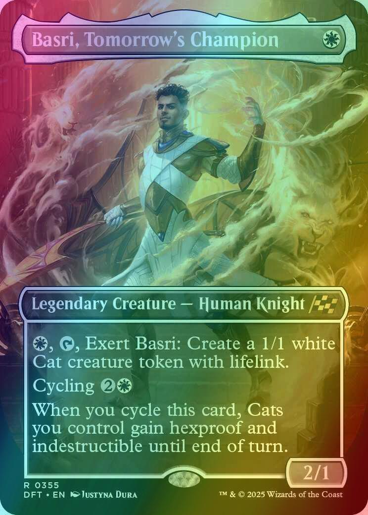 Basri, Tomorrow's Champion [355] [Borderless] [Aetherdrift] [Foil]