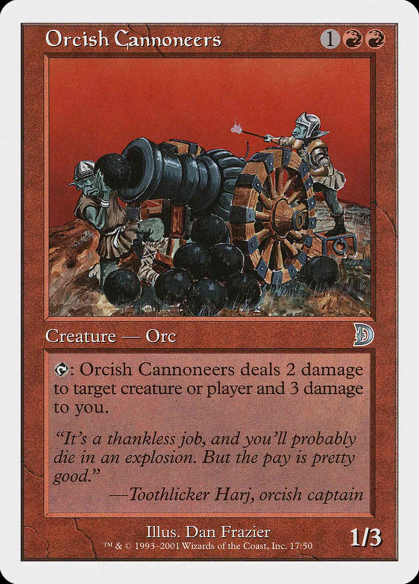 Orcish Cannoneers [17] [Deckmasters] [Non-Foil]