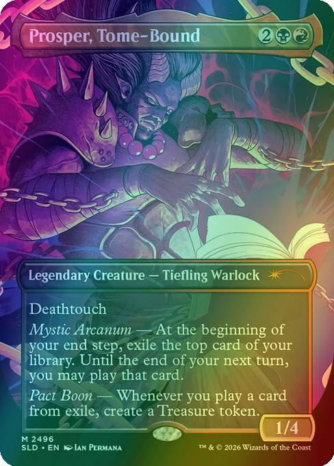 Prosper, Tome-Bound [2496] [Borderless] [D&D: Shadows Over Baldur's Gate] [Secret Lair Drop] [Foil]