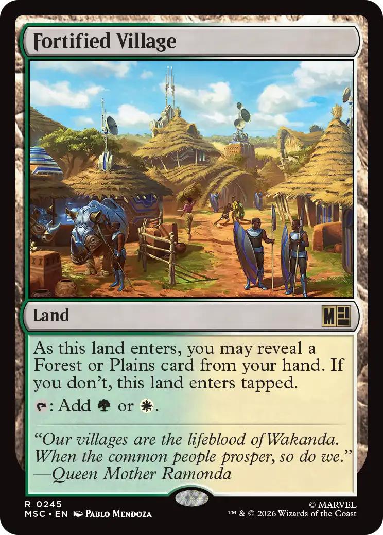 Fortified Village [245] [Marvel Super Heroes: Commander] [Non-Foil]