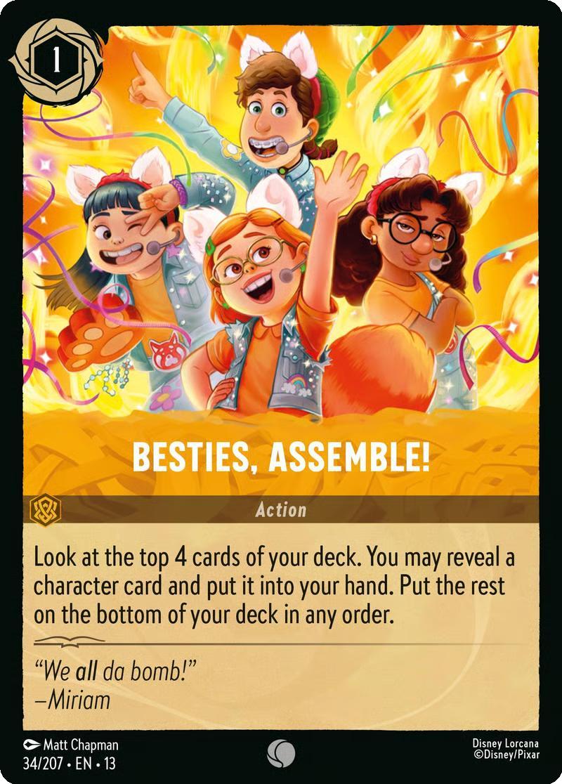 Besties, Assemble! - 34/204 [Attack of the Vine!] [Non-Foil]