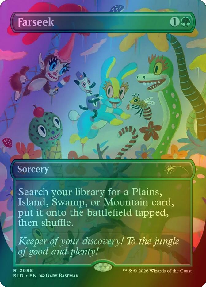 Farseek [2698] [Borderless] [Toby's Journey] [Secret Lair Drop] [Foil]