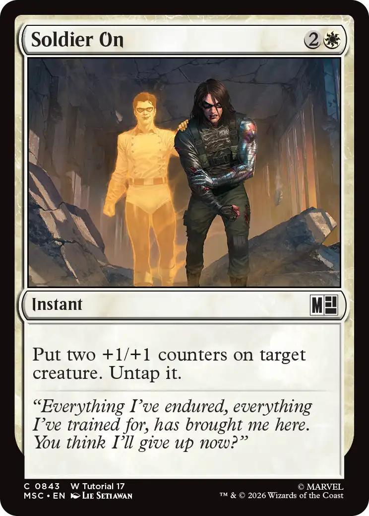 Soldier On [843] [Marvel Super Heroes: Commander] [Non-Foil]