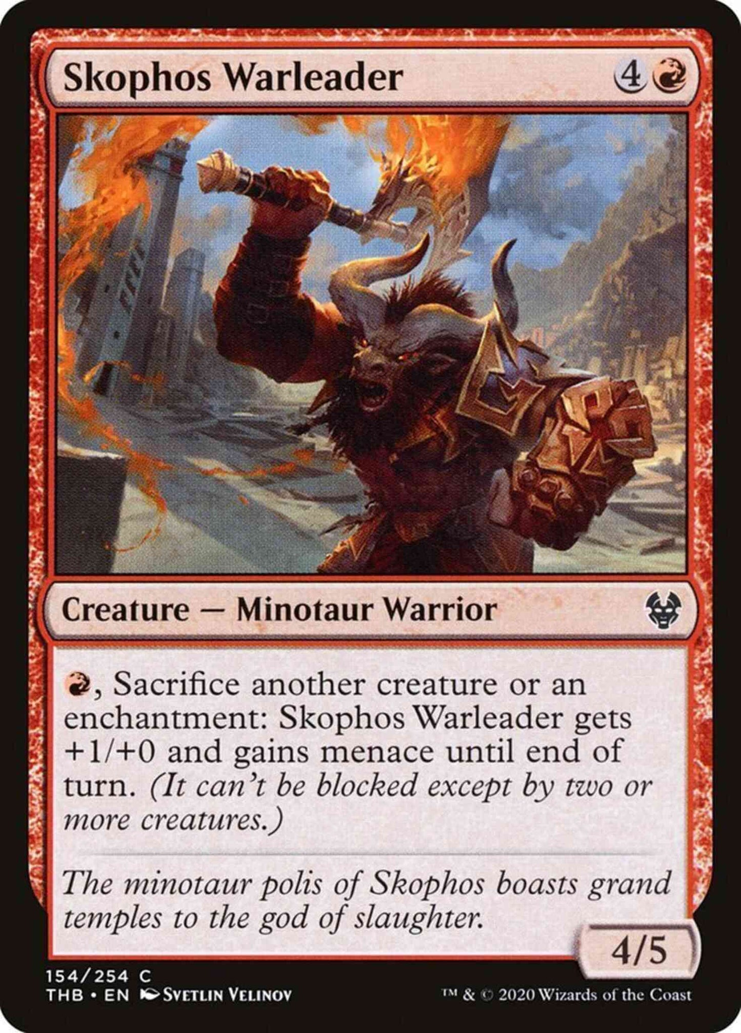 Skophos Warleader [154] [Theros Beyond Death] [Non-Foil]