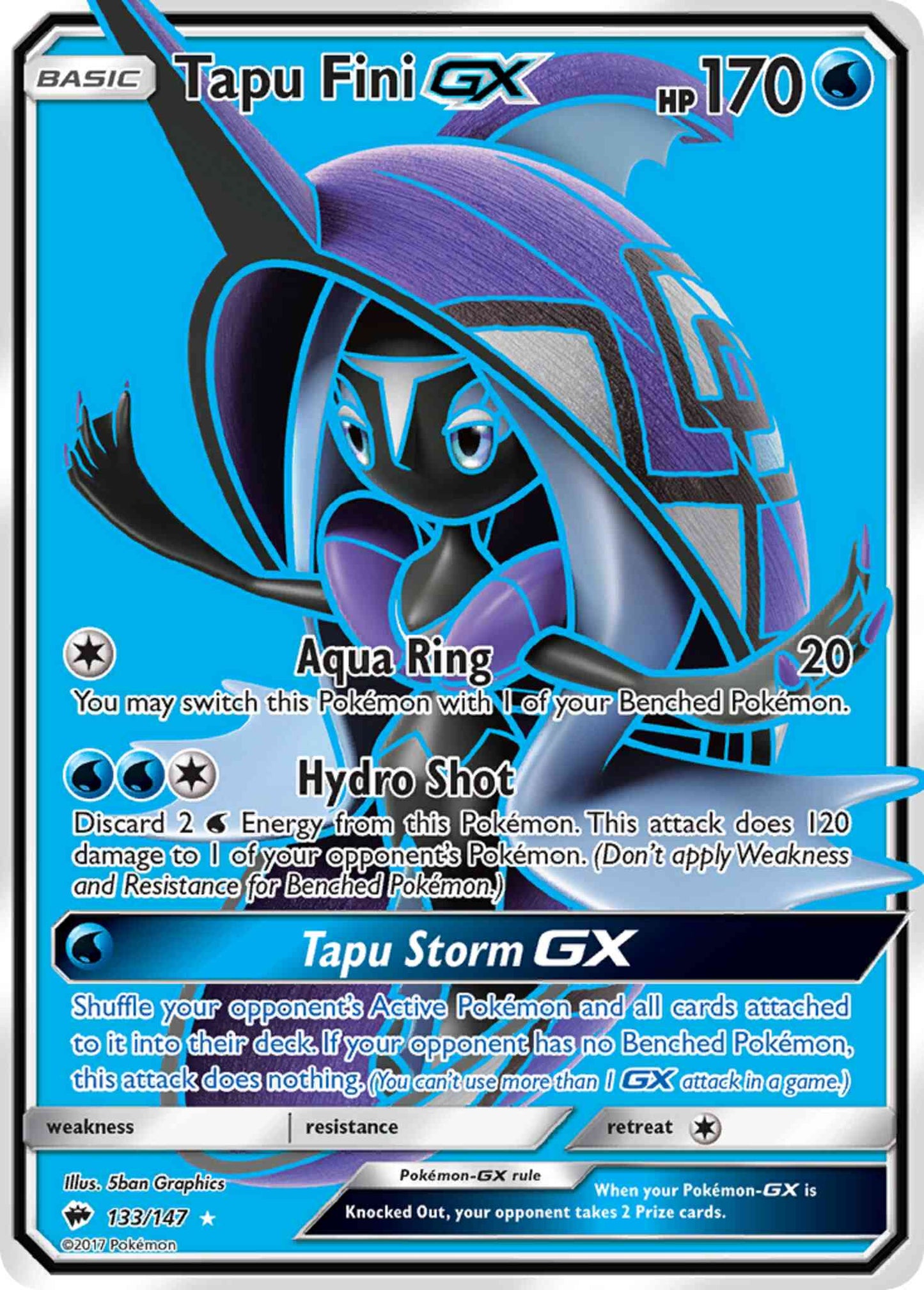 Tapu Fini-GX - 133/147 - Rare Ultra [sm3-133] [Ultra]