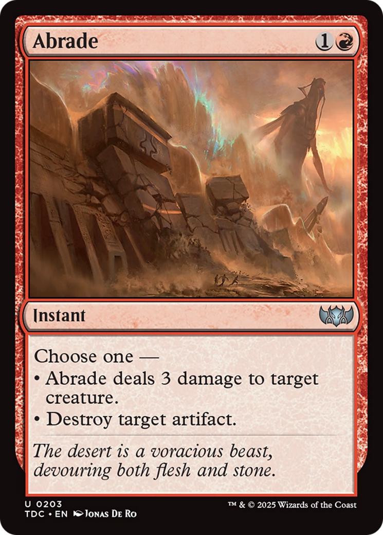 Abrade [203] [Tarkir: Dragonstorm: Commander] [Non-Foil]