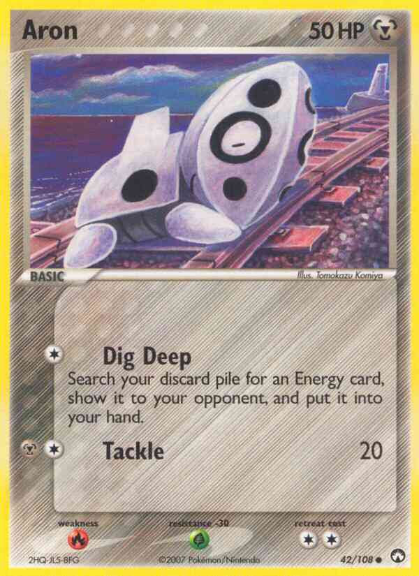Aron - 42/108 - Common [ex16-42] [Reverse Holo]