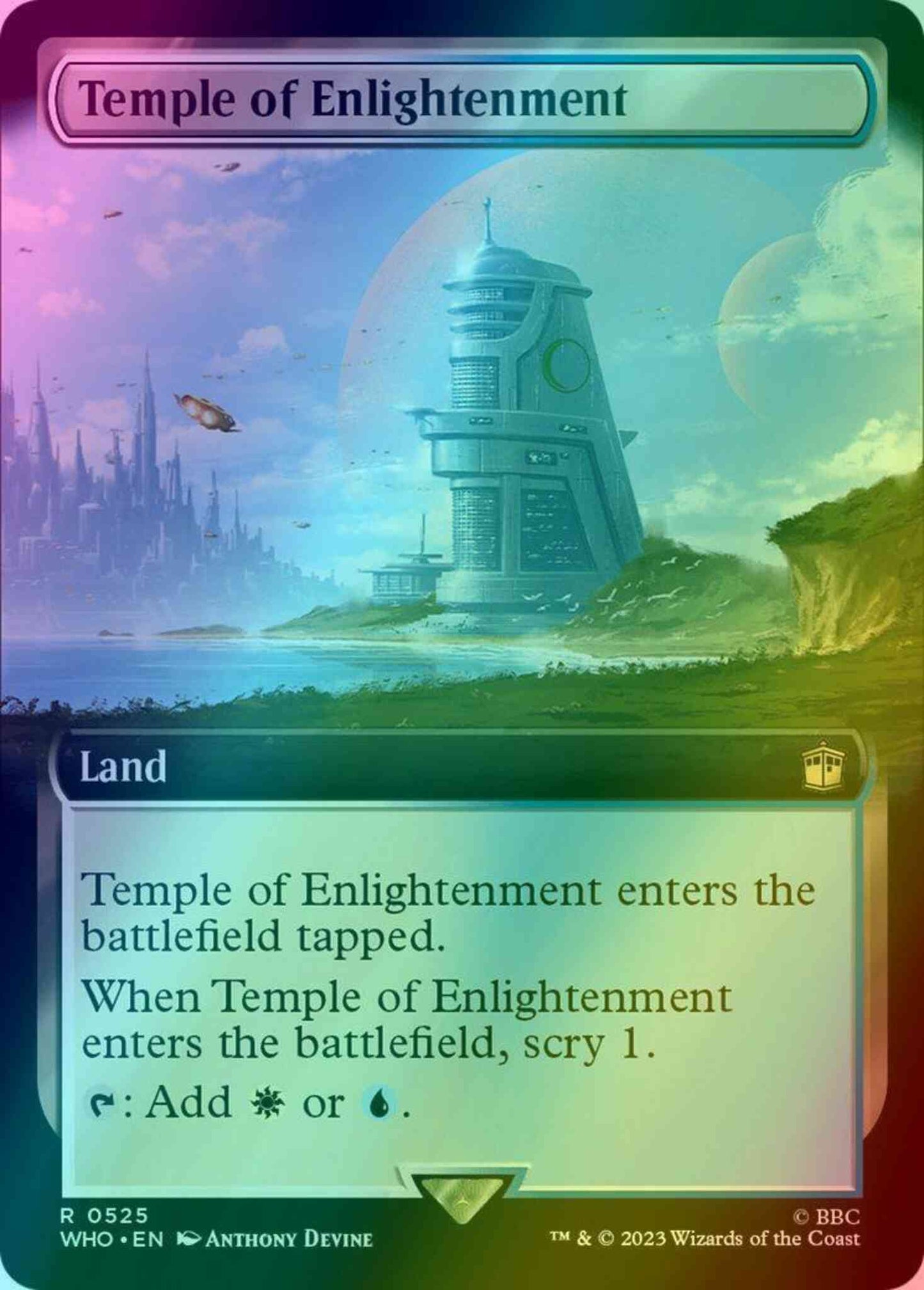 Temple of Enlightenment [525] [Extended Art] [Universes Beyond: Doctor Who] [Foil]