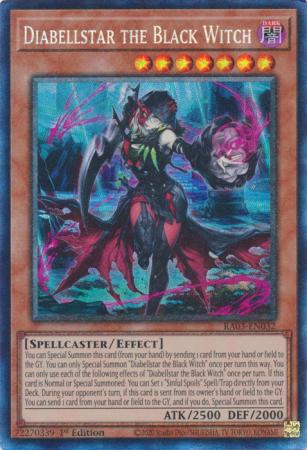 Diabellstar the Black Witch - RA03-EN032 - Prismatic Collector's Rare - 1st Edition