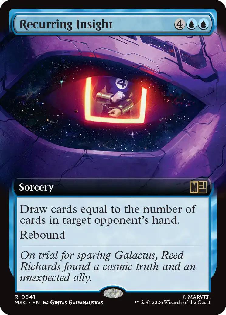 Recurring Insight [341] [Extended Art] [Marvel Super Heroes: Commander] [Non-Foil]