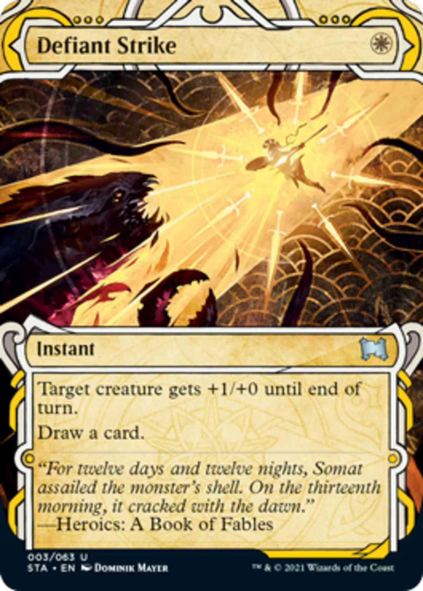 Defiant Strike [3] [Strixhaven Mystical Archive] [Etched Foil]