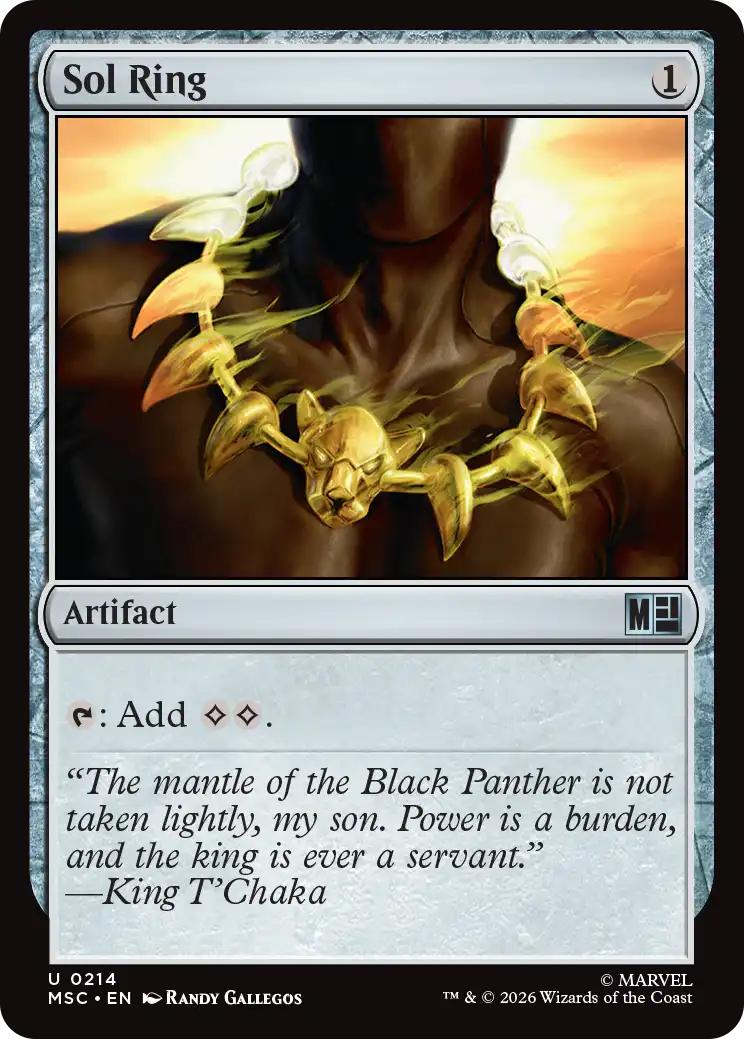 Sol Ring (Wakanda) [214] [Marvel Super Heroes: Commander] [Non-Foil]