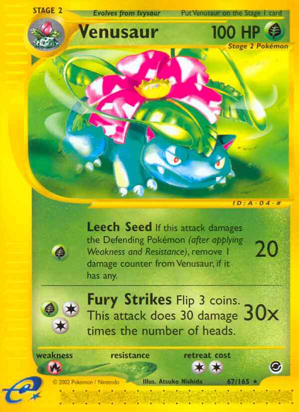 Venusaur - 67/165 - Rare [ecard1-67] [Reverse Holo]