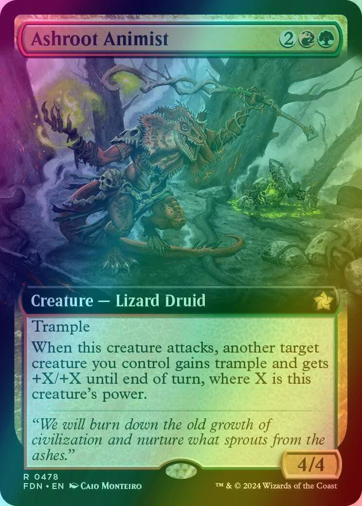 Ashroot Animist [478] [Extended Art] [Foundations] [Foil]