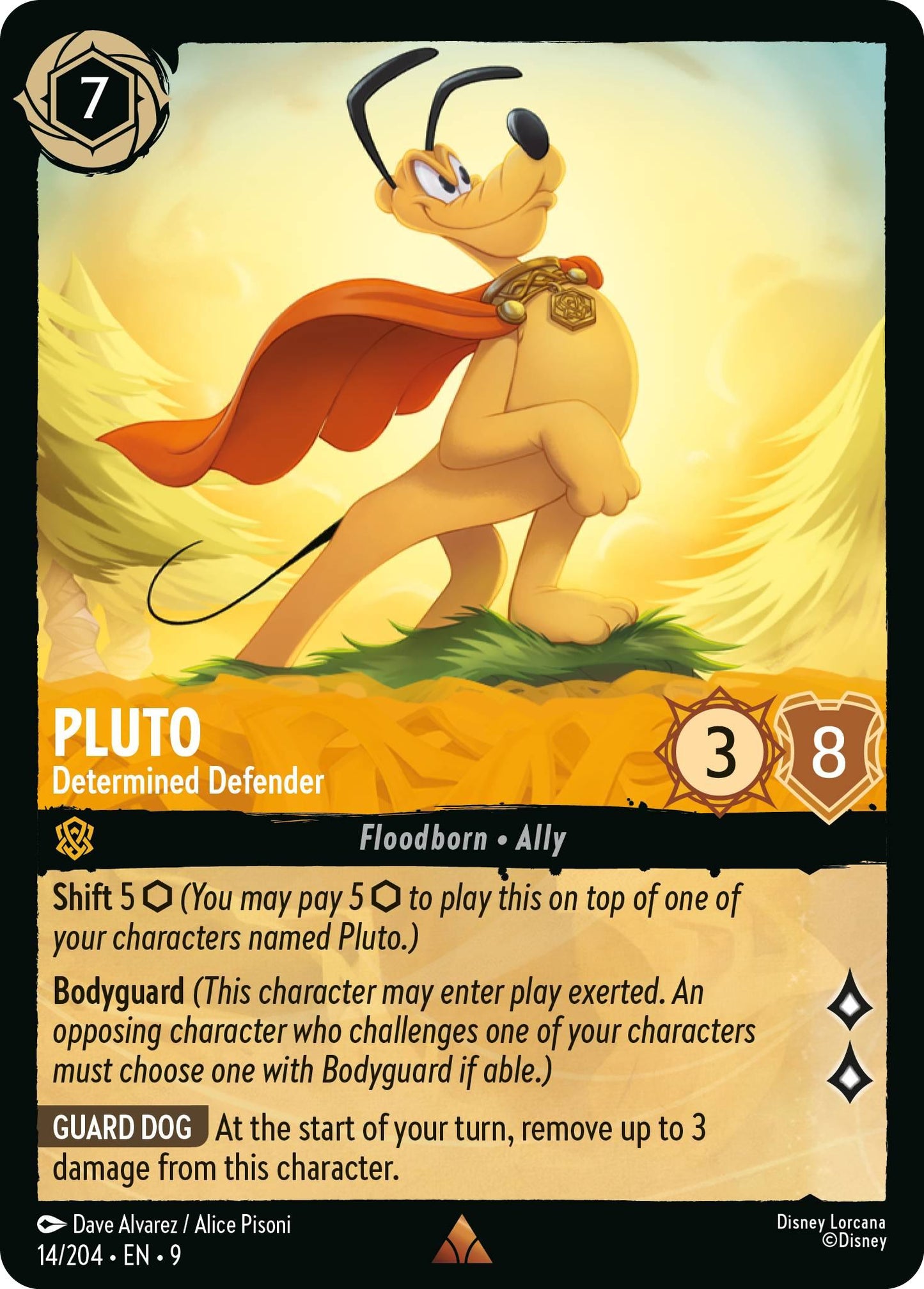 Pluto - Determined Defender - 14/204 [Fabled] [Non-Foil]