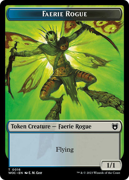Copy Token (04) // Faerie Rogue Token (16) [Wilds of Eldraine: Commander: Tokens] [Non-Foil]