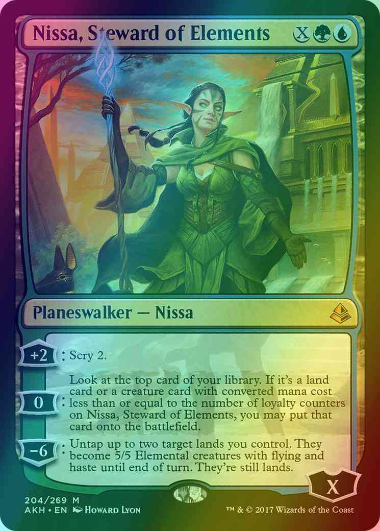 Nissa, Steward of Elements [204] [Amonkhet] [Foil]