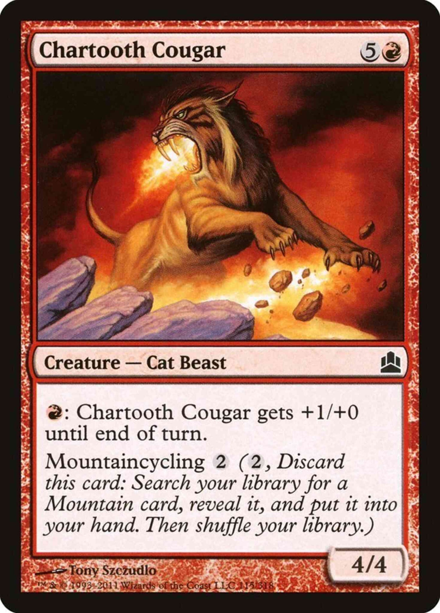 Chartooth Cougar [115] [Commander 2011] [Non-Foil]