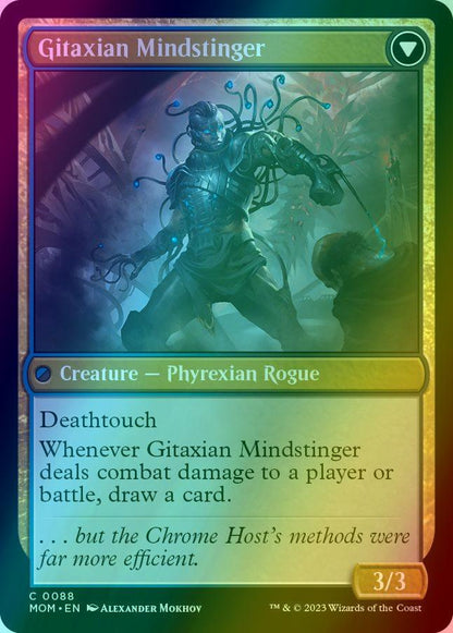 Aetherblade Agent // Gitaxian Mindstinger [88] [March of the Machine] [Foil]