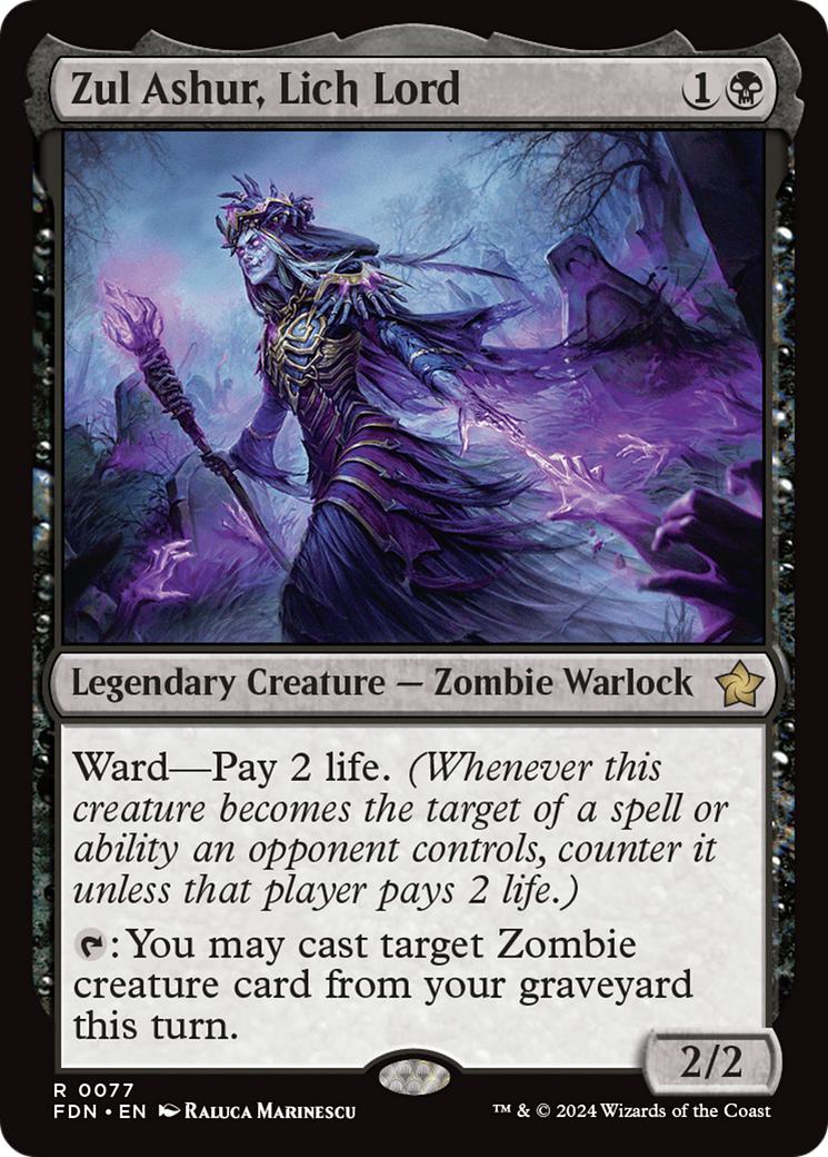 Zul Ashur, Lich Lord [77] [Foundations] [Foil]