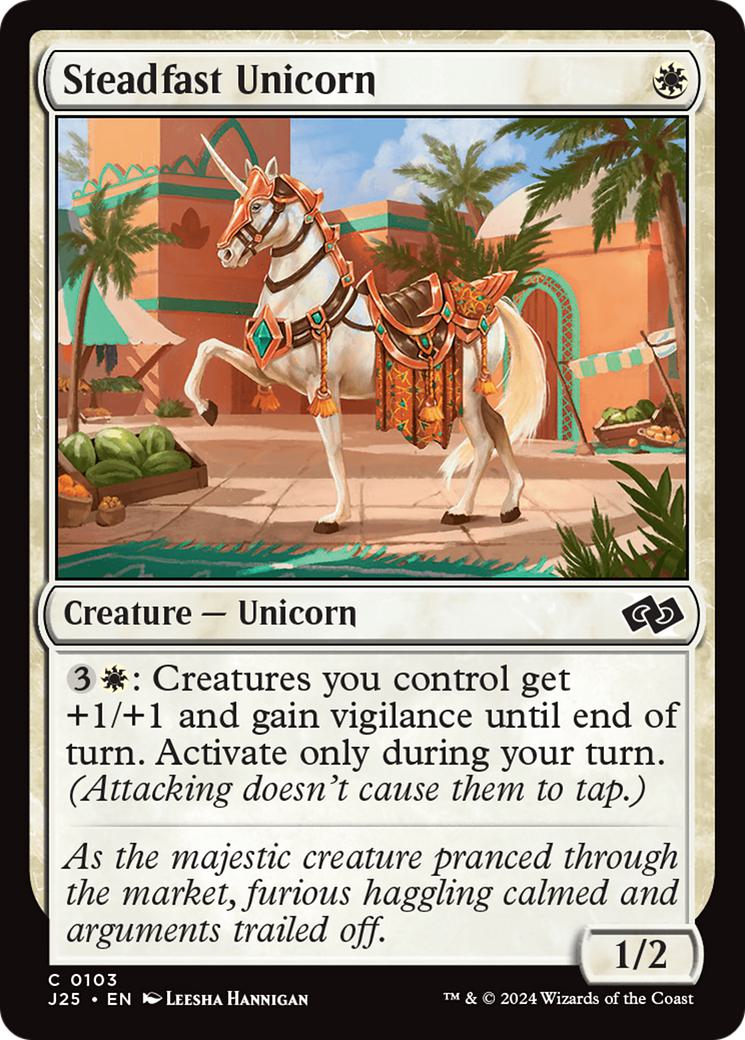 Steadfast Unicorn [103] [Foundations: Jumpstart] [Non-Foil]