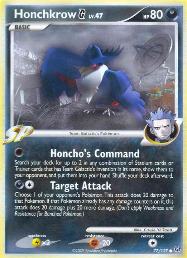 Honchkrow G - 77/127 - Common [pl1-77] [Non-Holo]
