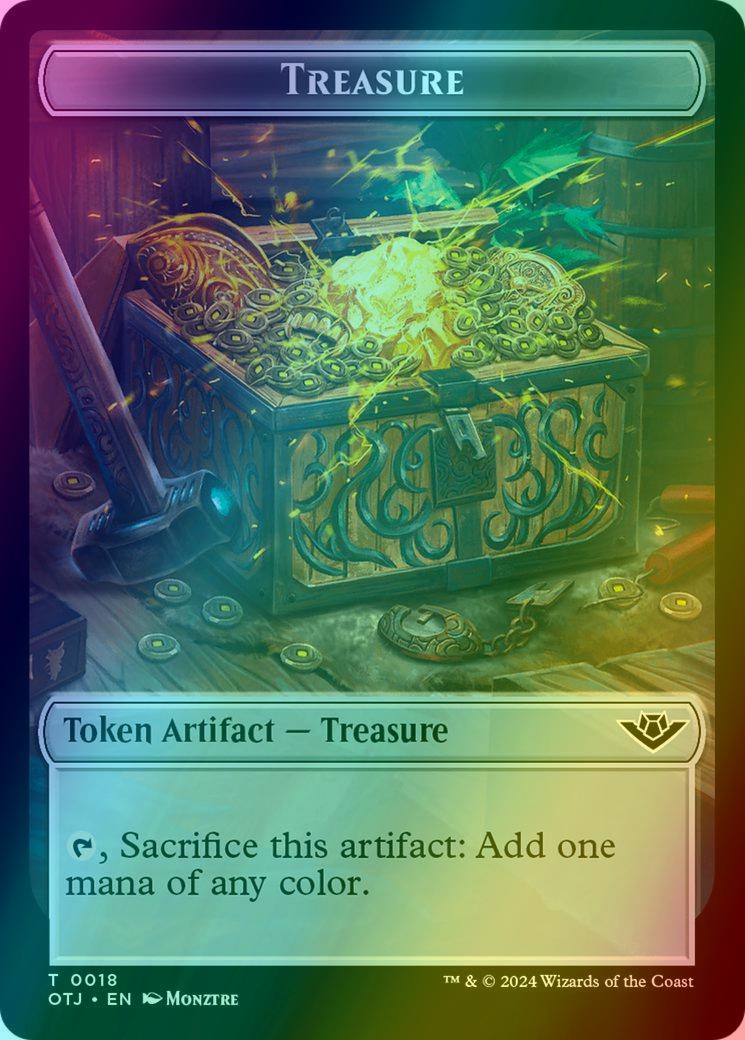 Bird Token (07) // Treasure Token (18) [Outlaws of Thunder Junction: Tokens] [Foil]