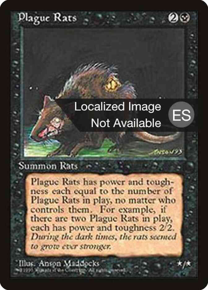 Plague Rats - Korean [154] [Fourth Edition Black Border: Korean] [Non-Foil]
