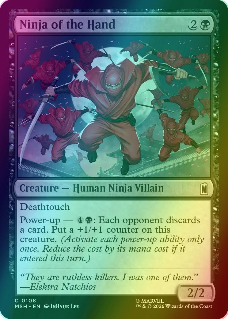 Ninja of the Hand [108] [Marvel Super Heroes] [Foil]
