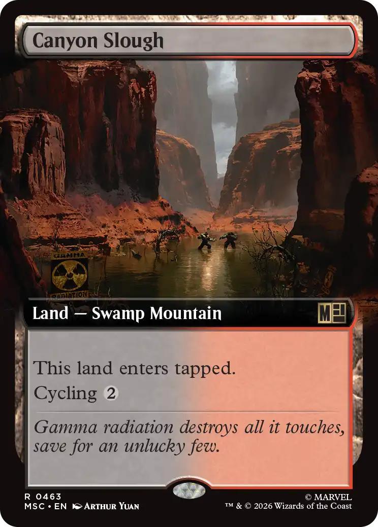 Canyon Slough [463] [Extended Art] [Marvel Super Heroes: Commander] [Non-Foil]