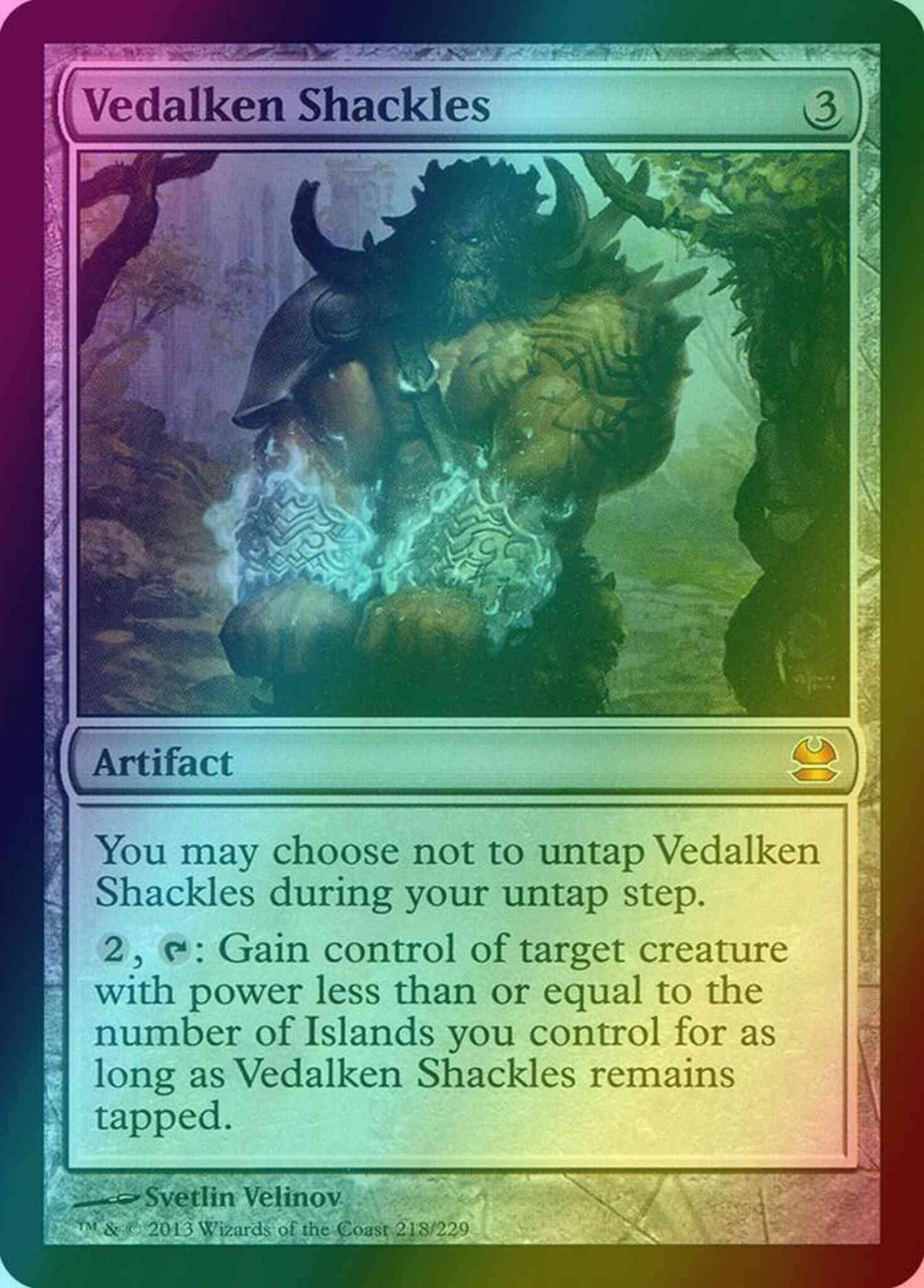 Vedalken Shackles [218] [Modern Masters] [Foil]