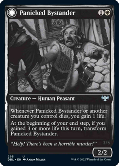Panicked Bystander // Cackling Culprit [295] [Innistrad: Double Feature] [Non-Foil]