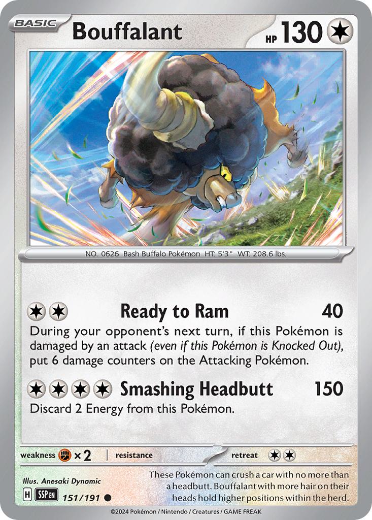 Bouffalant - 151/191 - Common [sv08-151] [Non-Holo]