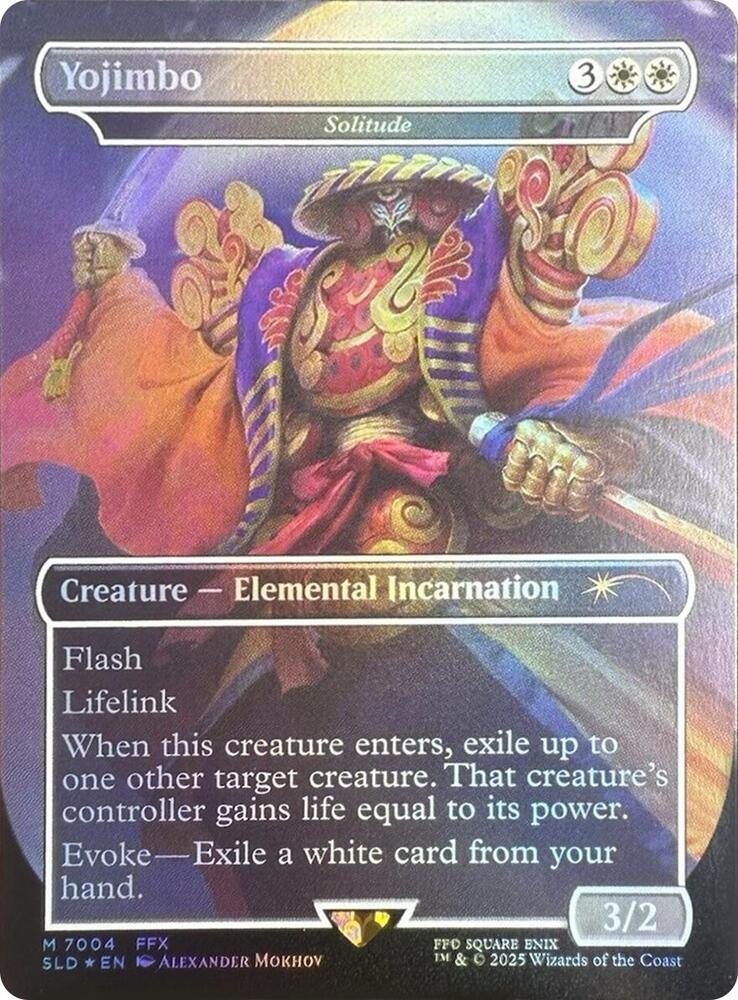 Yojimbo - Solitude [7004] [Borderless][FINAL FANTASY] [Secret Lair Drop] [Foil]