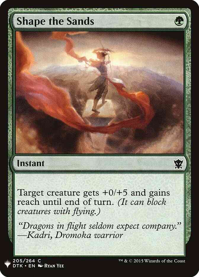 Shape the Sands [DTK-205] [The List] [Non-Foil]